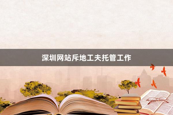 深圳网站斥地工夫托管工作